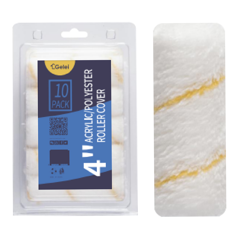4 Orlach Polai / Aicrileach Clúdach Roller Kit